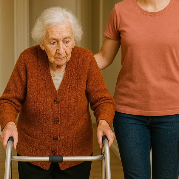 Aide à la mobilité à domicile, présence rassurante pour se déplacer en toute confiance